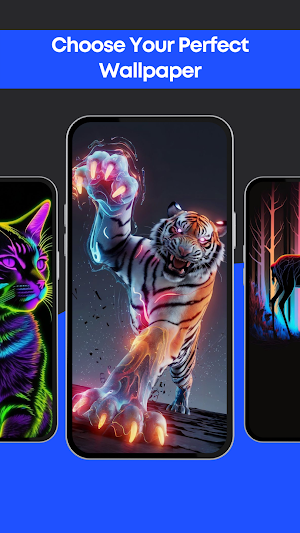 Neon Animals Wallpaper 4K Screenshot 1