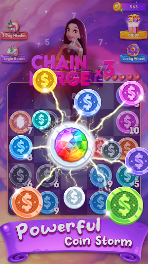Coin Storm: Merge Fun Screenshot 1