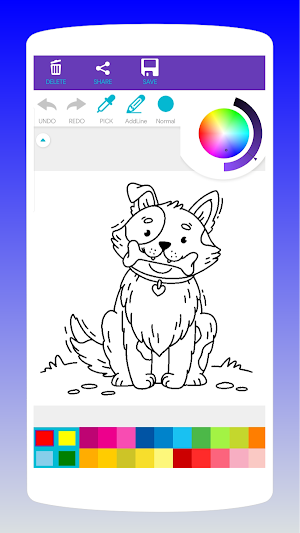 Cute Dog Coloring Book Screenshot 3