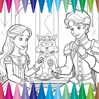 Princess Wedding Coloring Book
