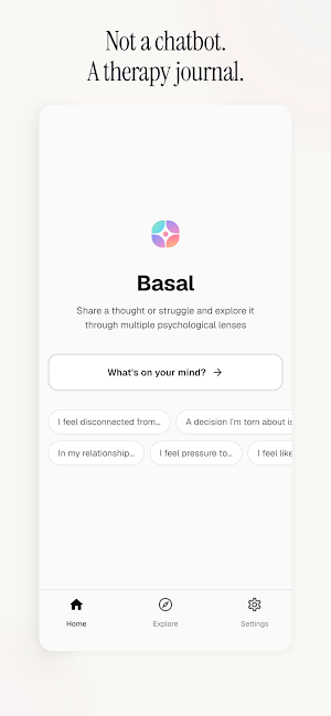Basal - Therapy Journal Screenshot 0