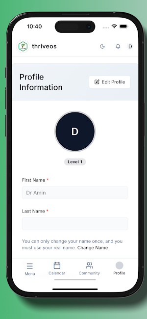 ThriveOs Community Screenshot 2