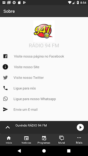 Rádio 94 FM - Lavras/MG Screenshot 2