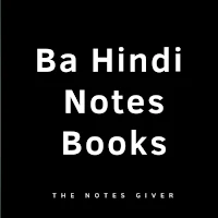 Ba Hindi Notes