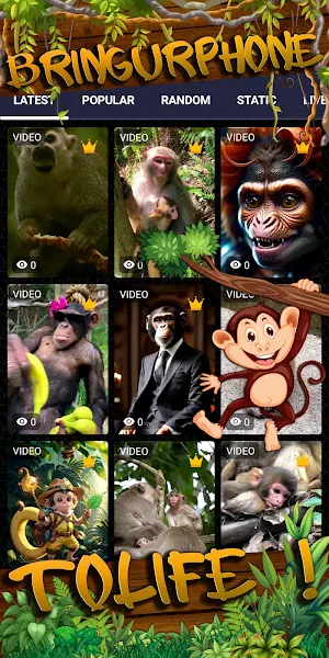 monkey wallpaper Screenshot 1