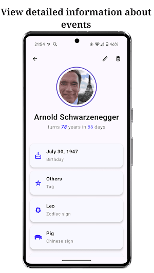 Birthday Reminder & Calendar Screenshot 3