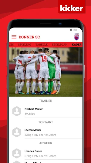 Bonner SC Screenshot 1