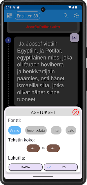 Finnish Bible offline Screenshot 1