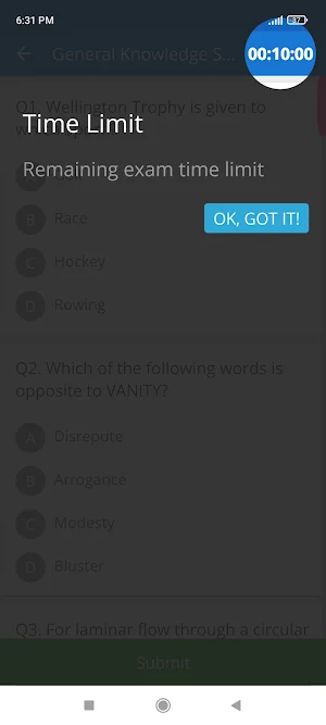 Basic General Knowledge Quiz Screenshot 3