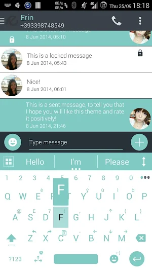 Theme for A.I.type Droid Soft Screenshot 1