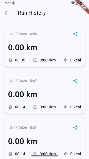YARA - Yet another runner app Screenshot 3