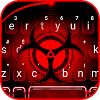Red Sharingan Keyboard Theme