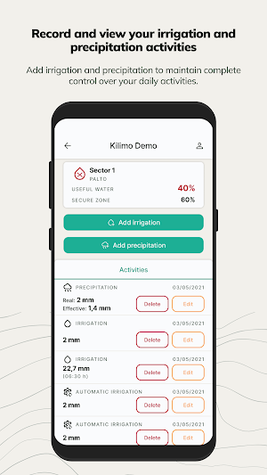 Kilimo: Irrigation management Screenshot 2