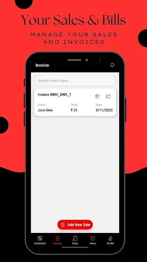 My Hisab Invoice Billing App Screenshot 1
