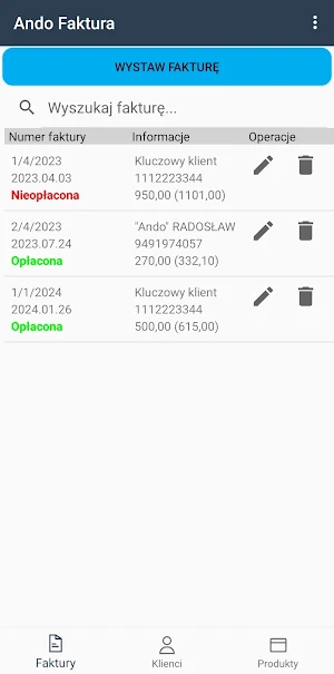 Ando Faktura Screenshot 0
