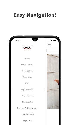 Avanti Milano Menswear Screenshot 3