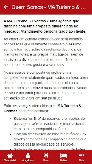 MA Turismo & Eventos Screenshot 1