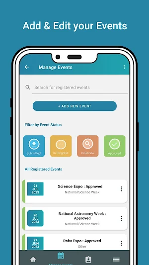 SEIMS Events Screenshot 1