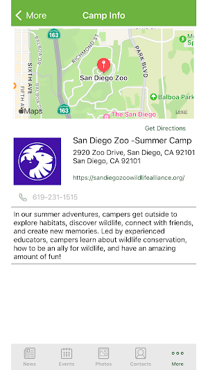 San Diego Zoo Summer Camp Screenshot 3