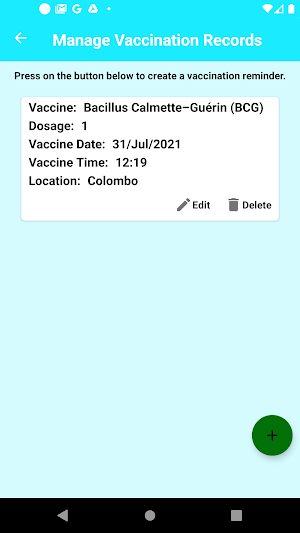 Vaccine Schedule App Screenshot 2