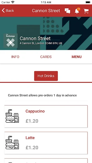 Catering at Fidelity Screenshot 2