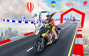 Superhero Bike GT Stunt Race Screenshot 0