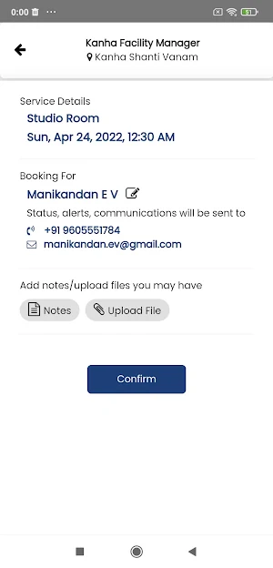 Kanha Facility Manager Screenshot 3