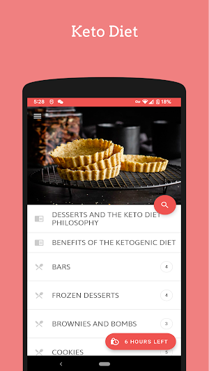 Keto Desserts Cookbook Screenshot 0