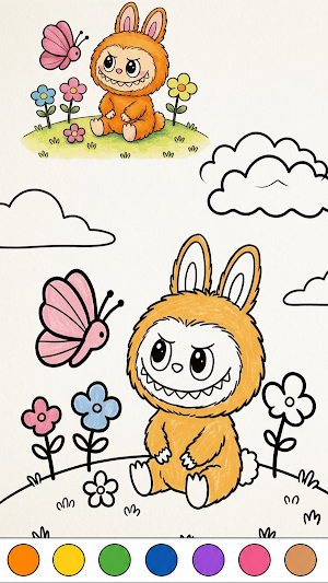 Labubu Coloring Book Game Screenshot 3