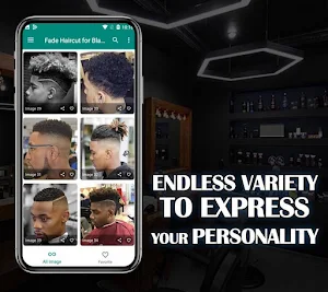 300 Fade Haircut for Black Men Screenshot 2