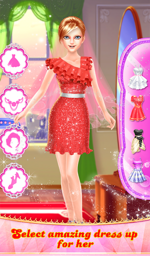 Wedding Princess Hair Design Dressup makeup Game Screenshot 2