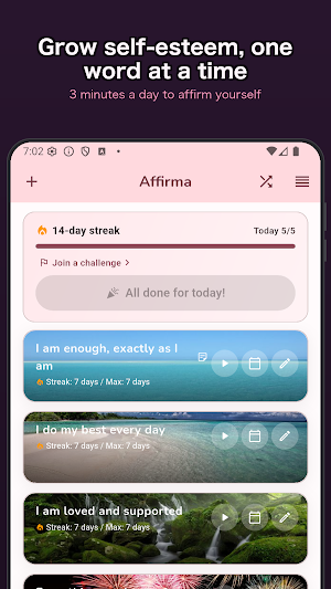 Affirma : Affirmation Tracker Screenshot 0