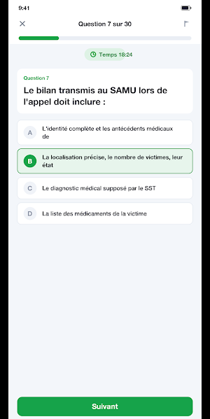 SST Sauveteur Secouriste QCM Screenshot 2