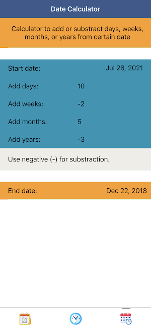 Date Calculator Plus: Time, Dates, and Calendar Screenshot 2