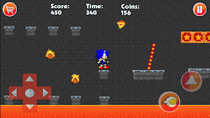 Blue Hedgehog Dash Runner Rush Screenshot 1