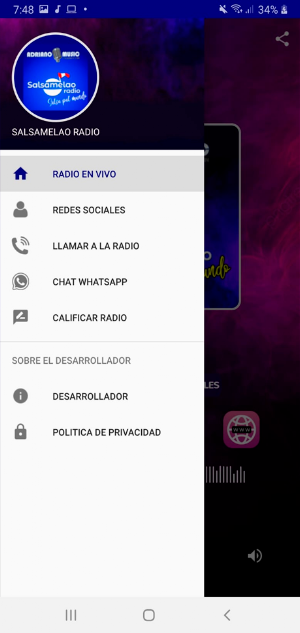 SALSAMELAO RADIO Screenshot 2