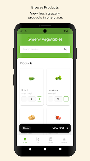 Greeny Grocery Screenshot 1