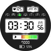 Digital Watch Face Key 013