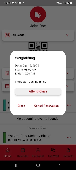 RhinoFit Hub Screenshot 1
