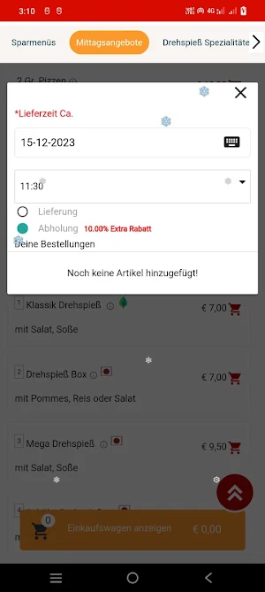 Seven Pizza Service Screenshot 3
