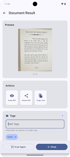 One Scan Screenshot 3