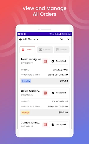 Yumvee Order Management Screenshot 1