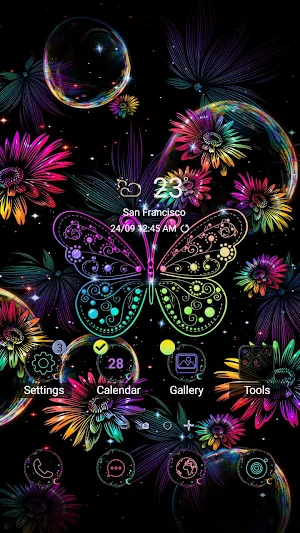 Rainbow Butterfly - Wallpaper Screenshot 0