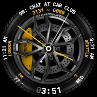Car Alloy Watch Face 112