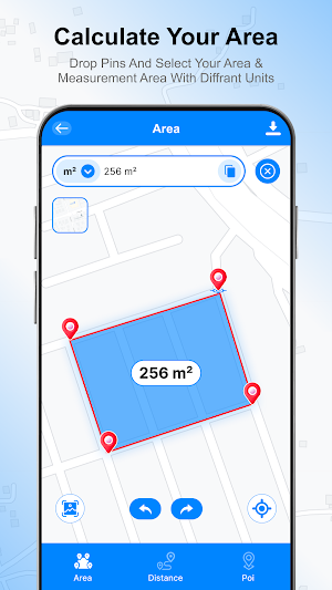 Distance Land Area Measure Screenshot 2