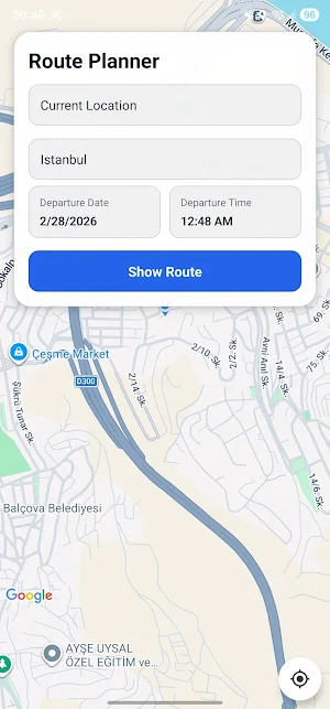 Route Forecast: Weather Map Screenshot 0