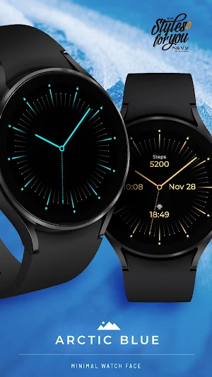 S4U Arctic Blue watch face Screenshot 0