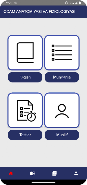 Odam anatomiyasi va fiziolog Screenshot 0