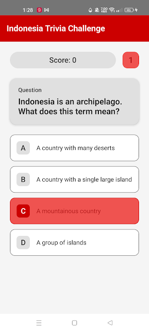Indonesia Trivia Challenge Screenshot 1