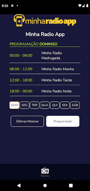 Minha Radio App Screenshot 1